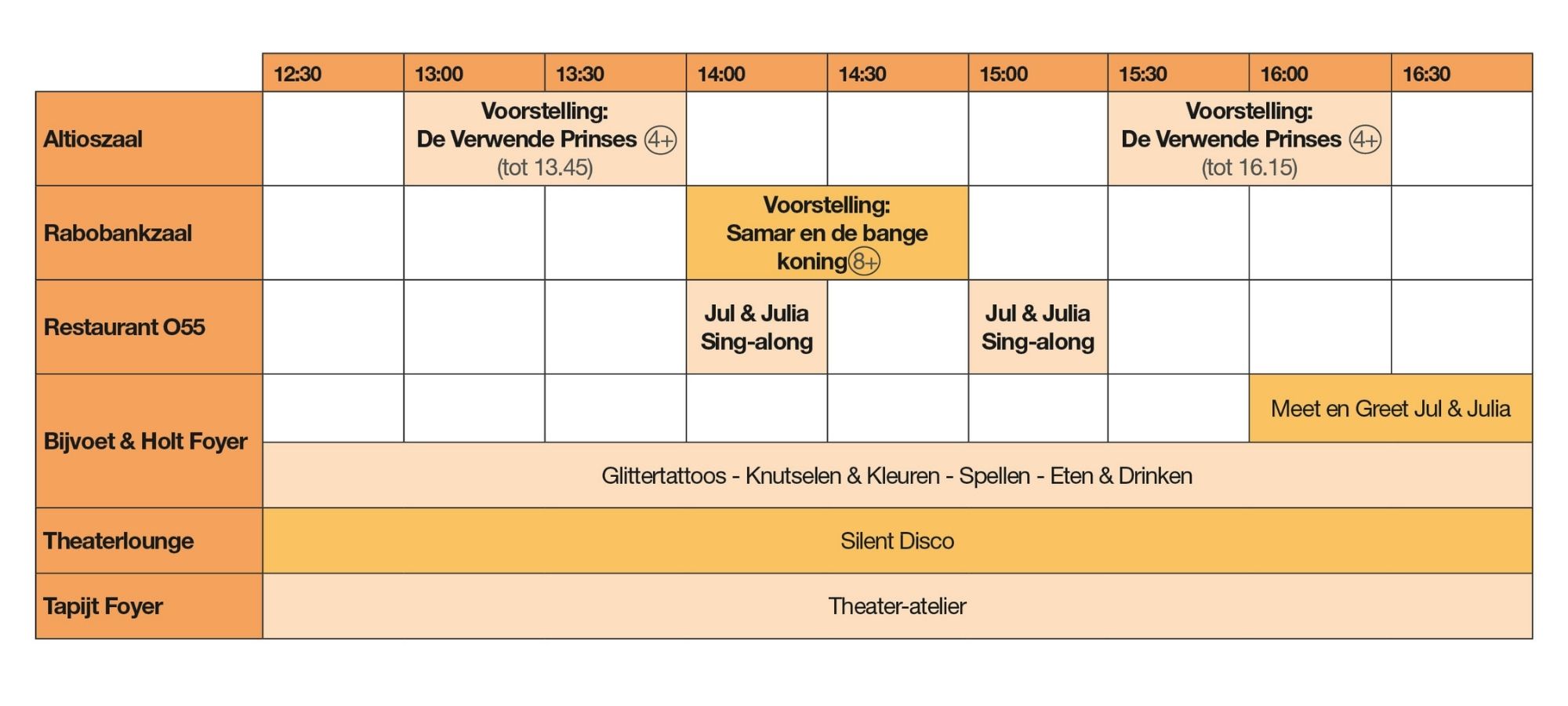 Blokkenschema Vriendjesdag 2026 (najaar)